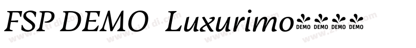 FSP DEMO   Luxurimo字体转换
